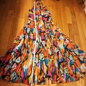 Maxi Dress Multicolor Colors of India, S-M, NWOT